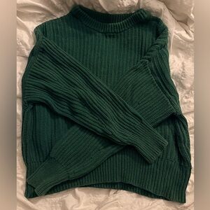 A New Day Dark Green Crewneck Sweater
